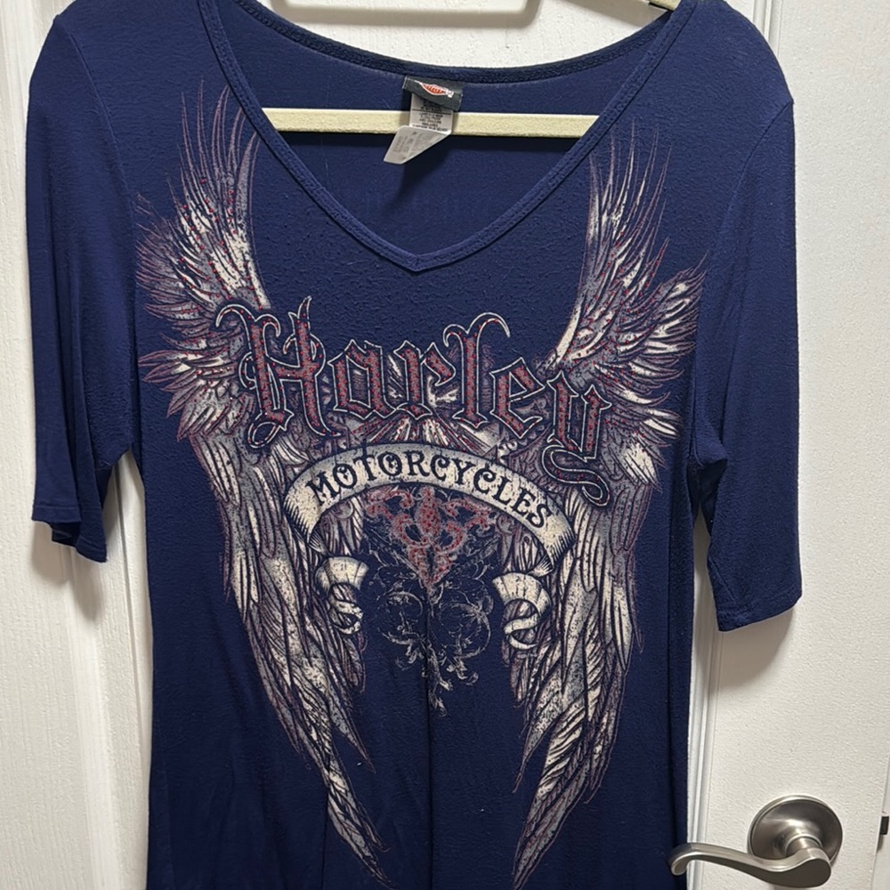 Harley Davidson Navy Graphic Tee